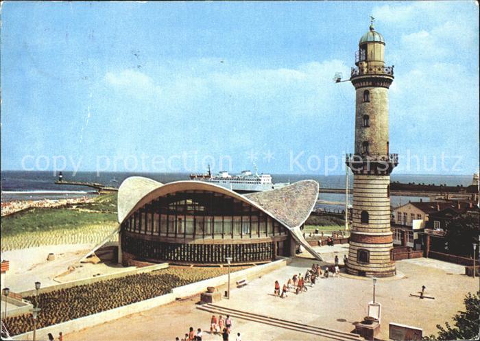 Leuchtturm Lighthouse Gaststaette Teepott Rostock-Warnemuende