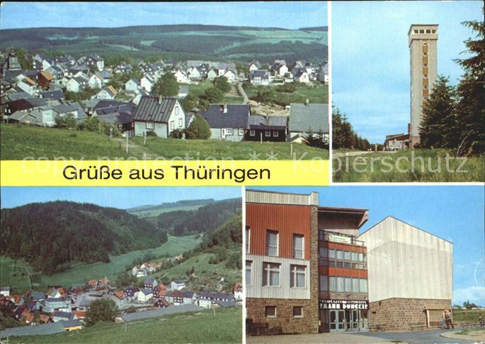 Masserberg Rennsteigwarte Schnett Fehrenbach Heubach Erholungsheim Hermann Dunck