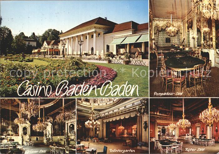 Casino Spielbank Baden-Baden Pompadour-Saal Gruener Saal Wintergarten