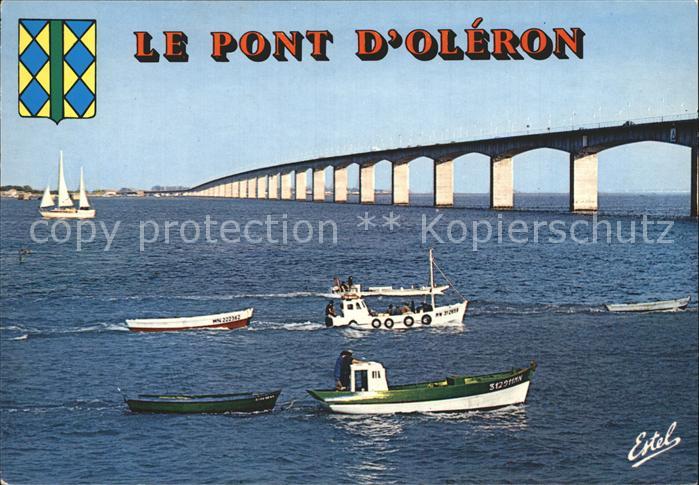 Bruecken Bridges Ponts Ile d Oleron Viaduc Oleron-Continent Boote