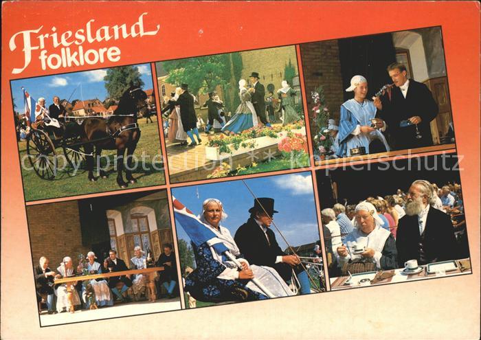 Pferdekutschen Friesand Folklore Trachten