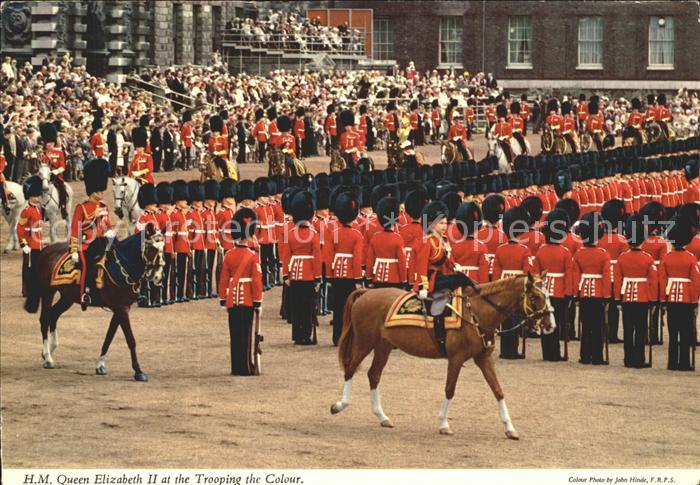 Leibgarde Wache Trooping the Colour Ceremony Queen Eliz