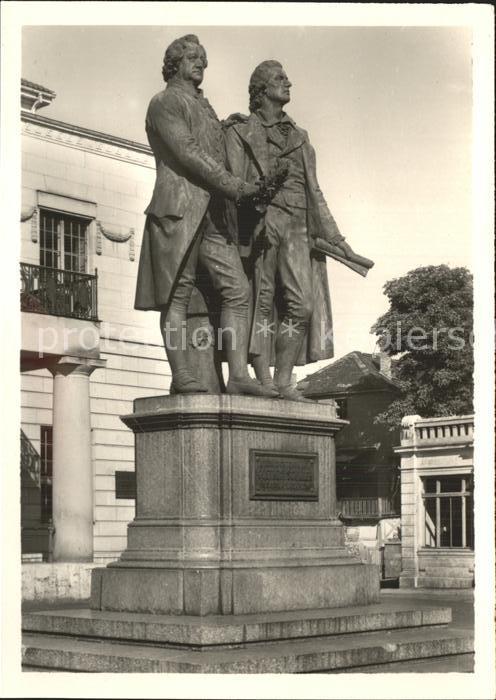 Denkmal Goethe- und Schiller Denkmal Weimar