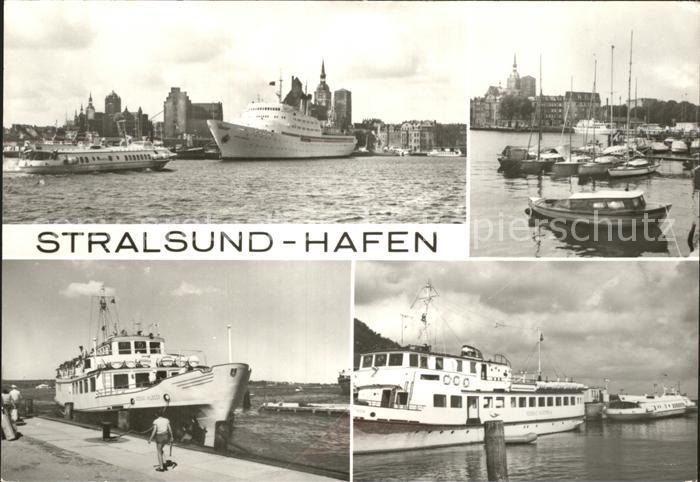 Motorschiffe Faehre Stralsund Hafen
