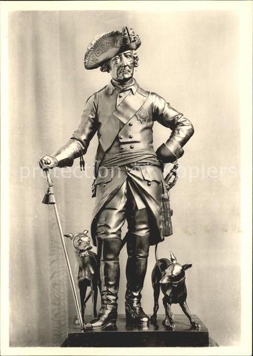 Friedrich der Grosse Potsdam Schloss Sanssouci Kleinbronze