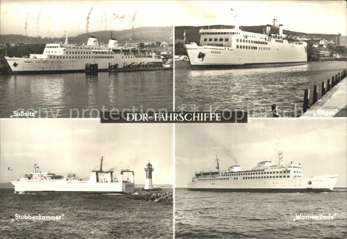 Faehre Ferry Bac Traghetto-- DDR Sassnitz Stubbenkammer Warnemünde R