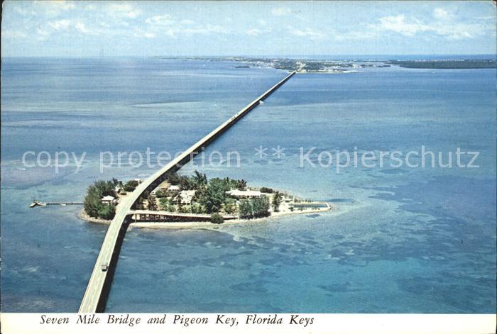 Bruecken Bridges Ponts Seven Mile Bridge and Pigeon Key Florida Keys