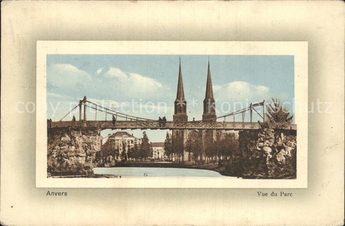 Anvers Antwerpen Vue du Park