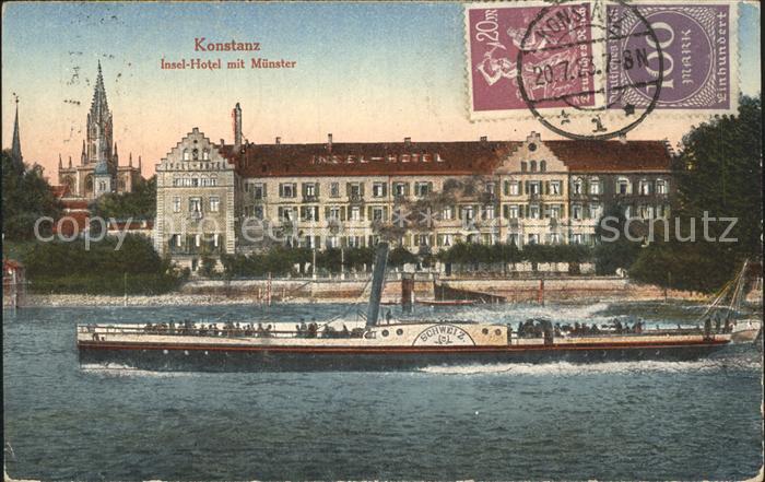 Konstanz Bodensee Inselhotel mit Muenster