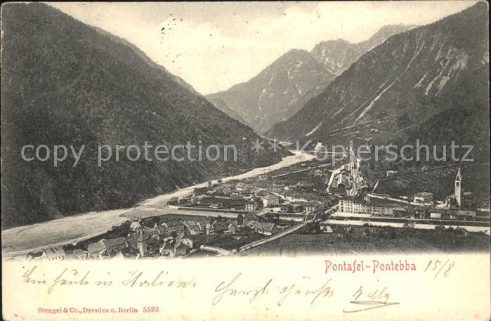 Pontebba-Pontafel Fliegeraufnahme