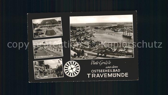 Travemuende Ostseebad Strand Casino Fliegeraufnahme