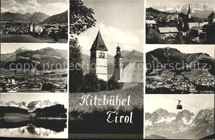 Kitzbuehel Tirol Kirchenpartie Seilbahn See