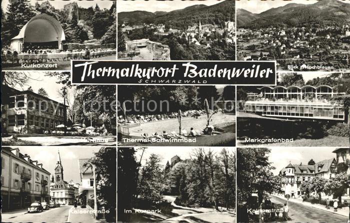 BADENWEILER BW Kurkonzert Hochblauen Markgrafenbad Kaiserstrasse Kurpark