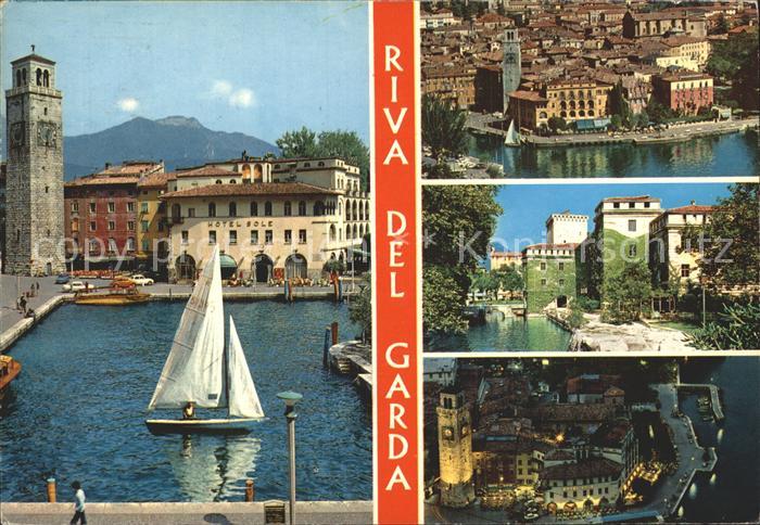 Riva del Garda Hafen Fliegeraufnahme Glockenturm