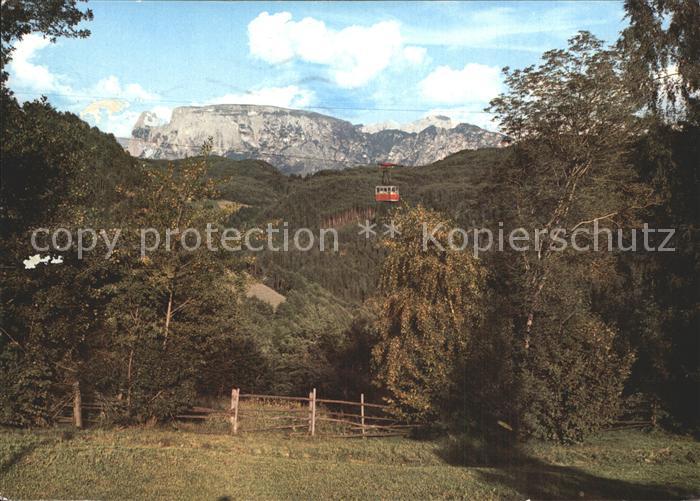 Renon Ritten Schwebebahn gegen Schlern