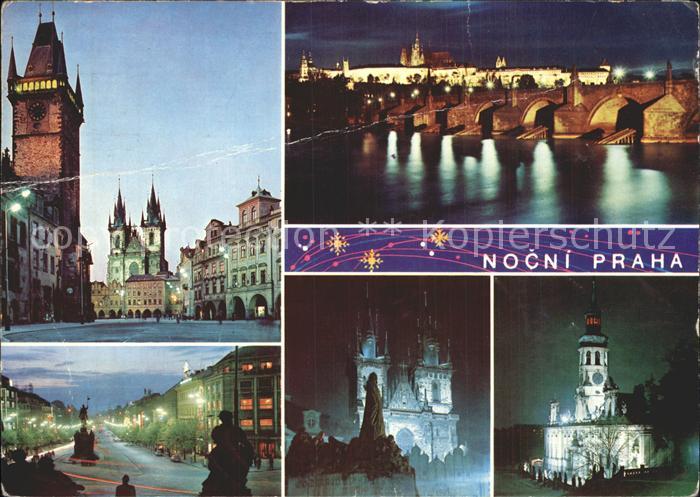 Praha Prahy Prague bei Nacht