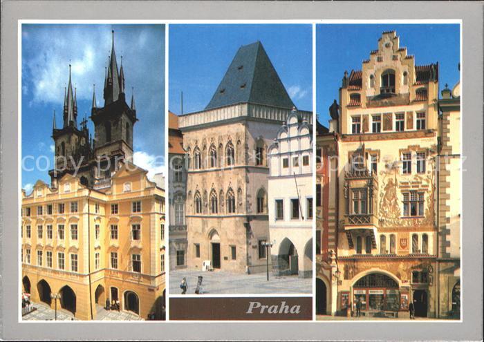 Praha Prahy Prague Haeuserfronten