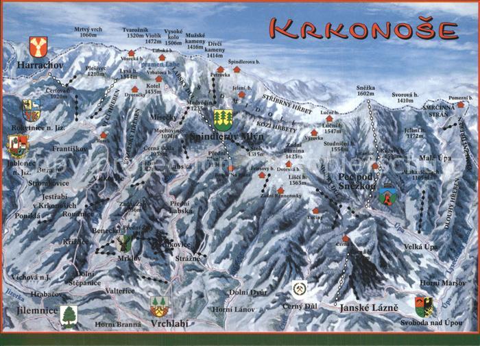 Krkonose Panoramakarte