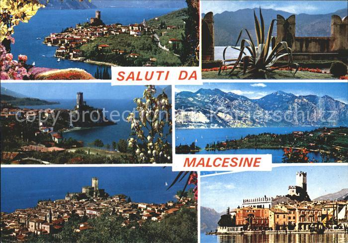 Malcesine Lago di Garda Fliegeraufnahme