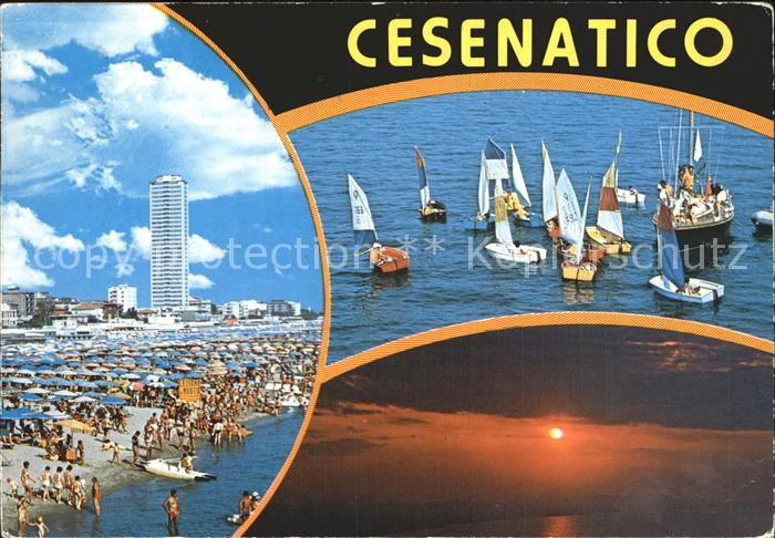 Cesenatico Strand Segelboote