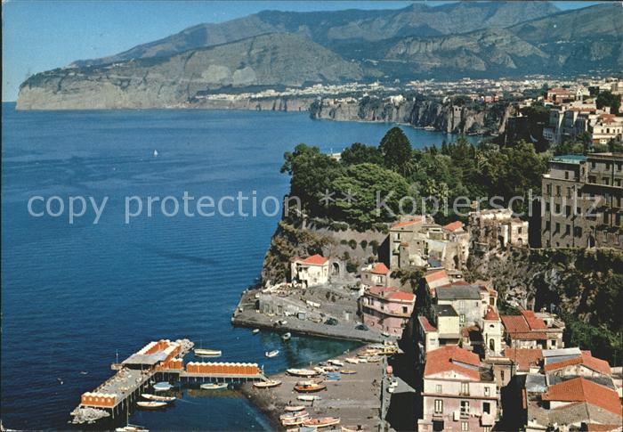 Sorrento Campania Fliegeraufnahme Marina Grande