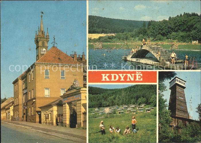 Kdyne Schwimmbad Campin Holzturm