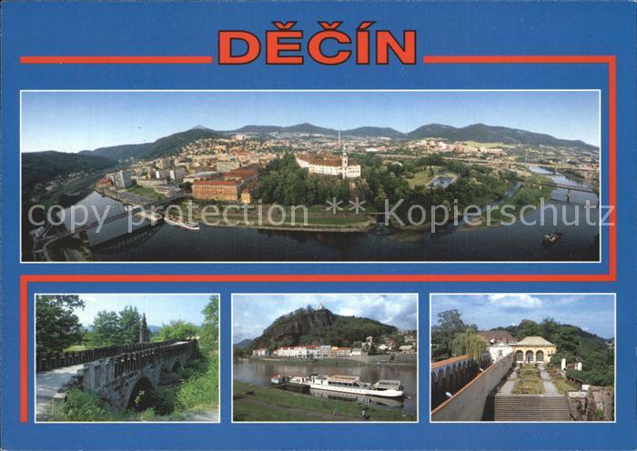 Decin Boehmen Fliegeraufnahme