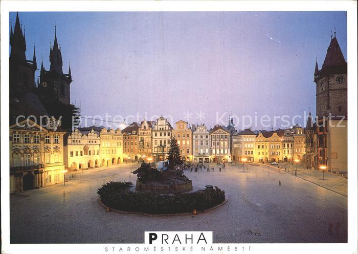 Praha Prahy Prague Altstadt am Abend