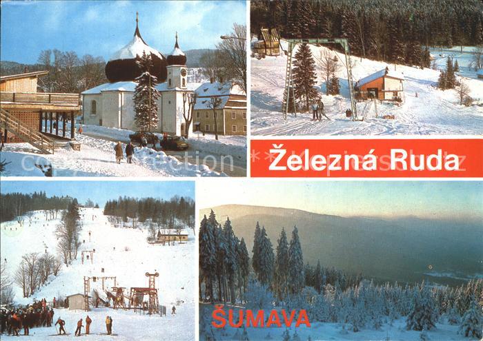 Zelezna Ruda Markt Eisenstein Sumava Skigebiet