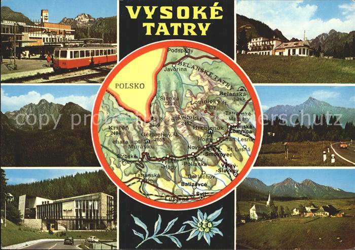 Vysoke Tatry mit Landkarte