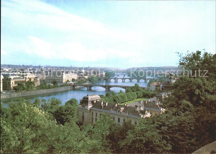 Praha Prahy Prague Moldau-Bruecken