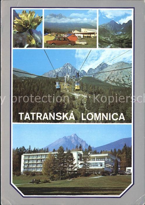 Tatranska Lomnica Tatransky narodny park mit Seilbahn