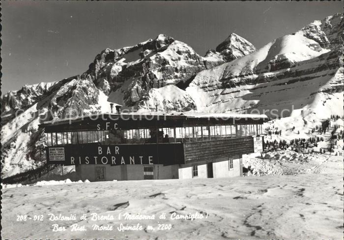 Brenta Dolomiten Bar Restaurant Monte-Spinale