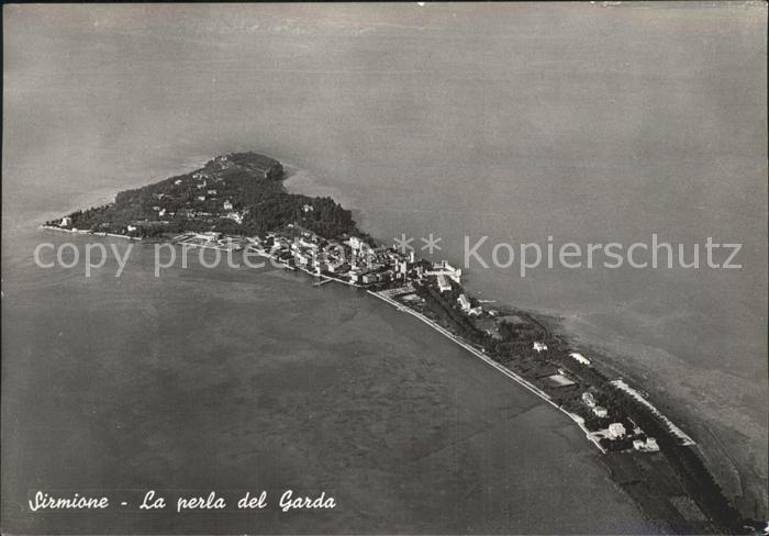 Sirmione Lago di Garda Fliegeraufnahme