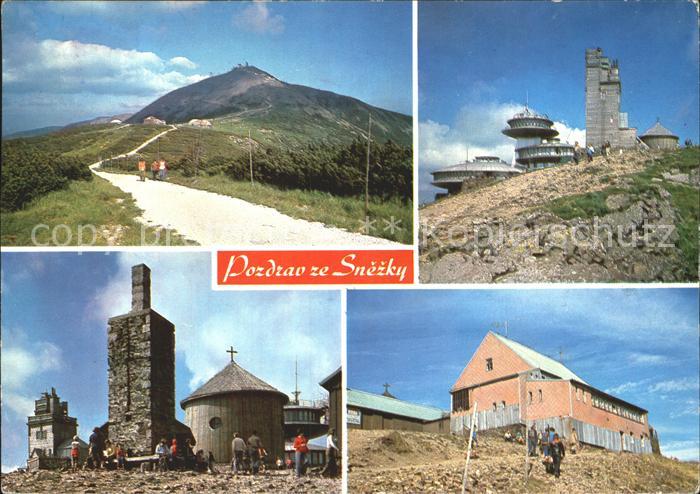 Krkonose Snezka Bergstation Steinturm