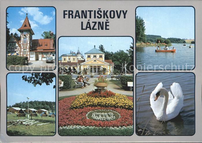 Frantiskovy Lazne Partie am See Schwan Park Camping
