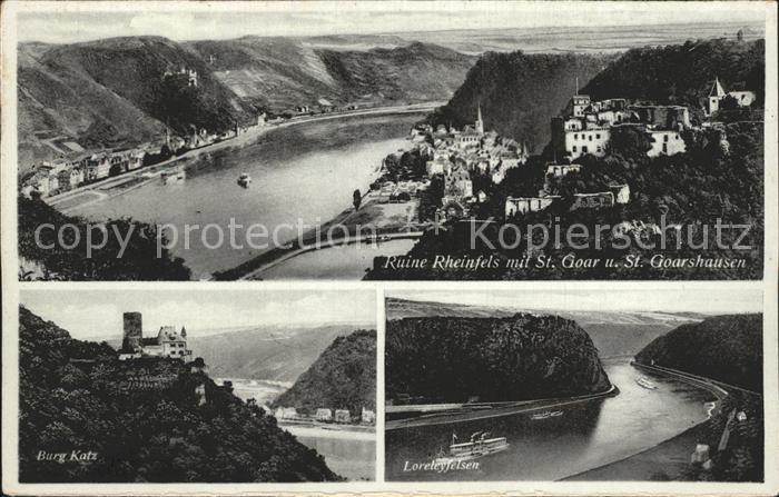 St Goar Ruine Rheinfels Burg Katz Loreley