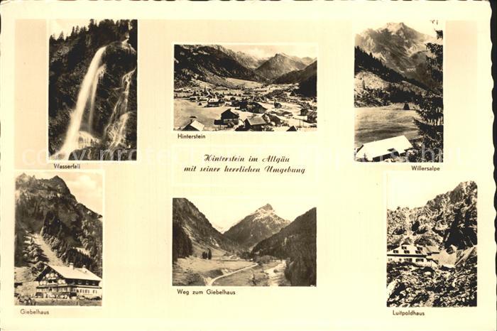 Hinterstein Bad Hindelang Wasserfall Giebelhaus Luitpoldhaus