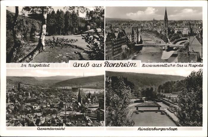 Pforzheim Nagoldtal Zusammenfluss von Enz und Nagold