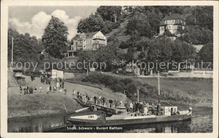 Rathen Saechsische Schweiz Anlegestelle