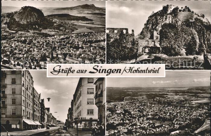 Singen Hohentwiel Burgruine Fliegeraufnahme