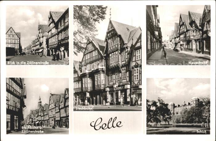 Celle Niedersachsen Neuestrasse Zoellnerstrasse Stechbahn Schloss