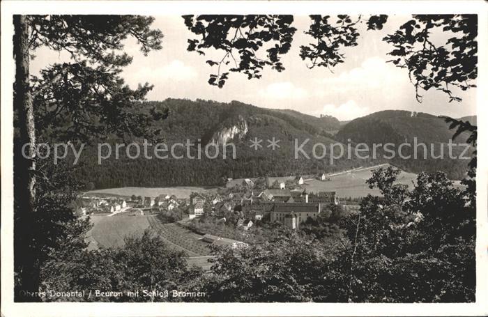 Beuron Donautal mit Schloss Bronnen