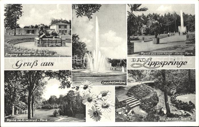 Bad Lippspringe Kaiser-Karls-Park Jordan-Quelle