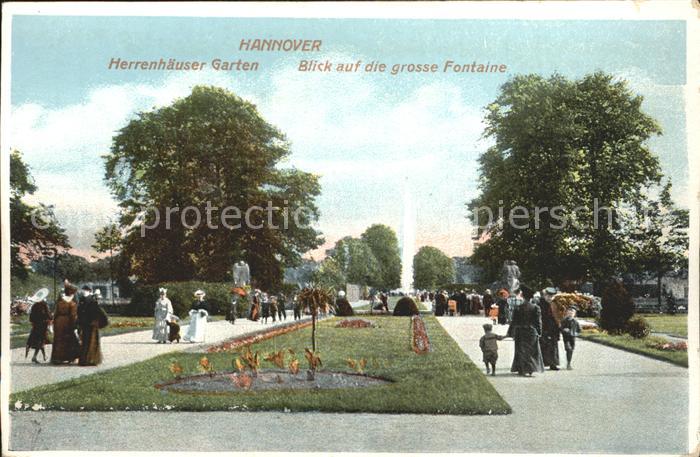 HANNOVER  CITY Herrenhaeuser Garten mit Grosse Fontaine