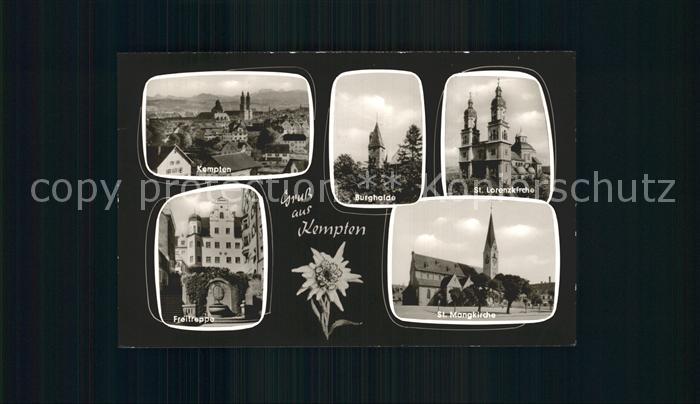 Kempten Allgaeu Burghalde St. Lorenzkirche