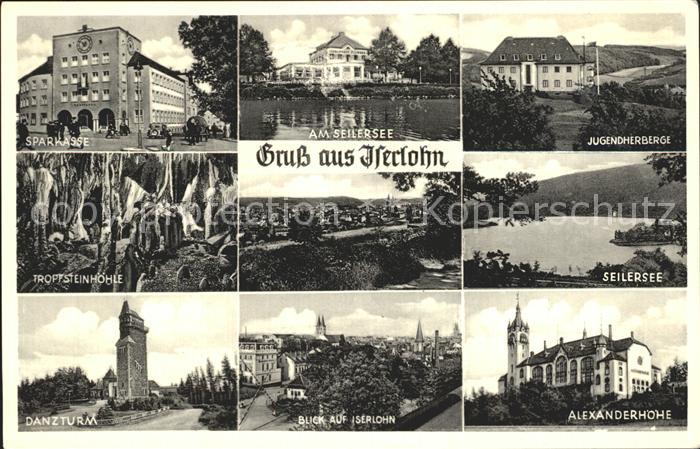 Iserlohn Seilersee Alexanderhoehe Danzturm Seilersee Tropfsteinhoehle