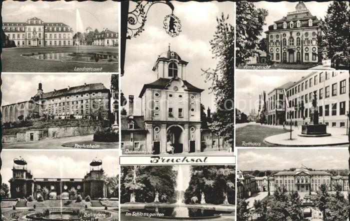 Bruchsal Paulusheim Amtsgericht Schlossgarten Belvedere