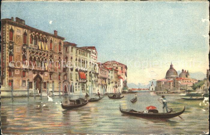 Venezia Venedig Canale Grande Kuenstlerkarte