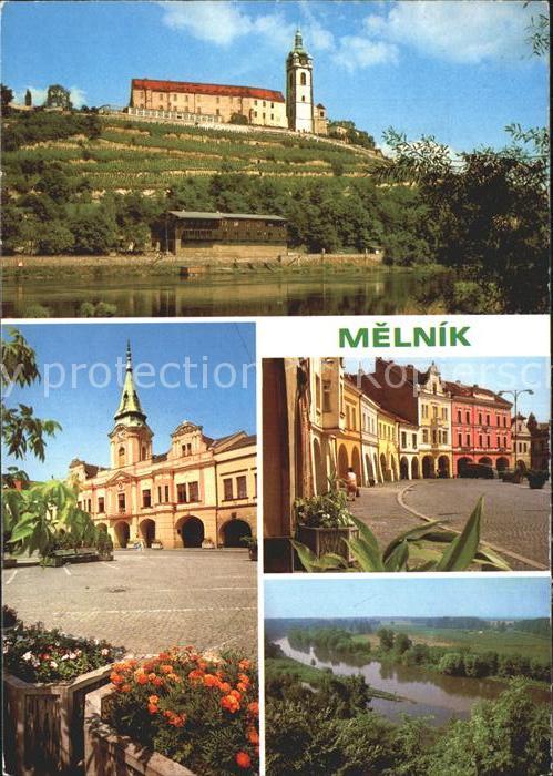 Melnik Tschechien Zamek Radnice Namesti Miru Soutok